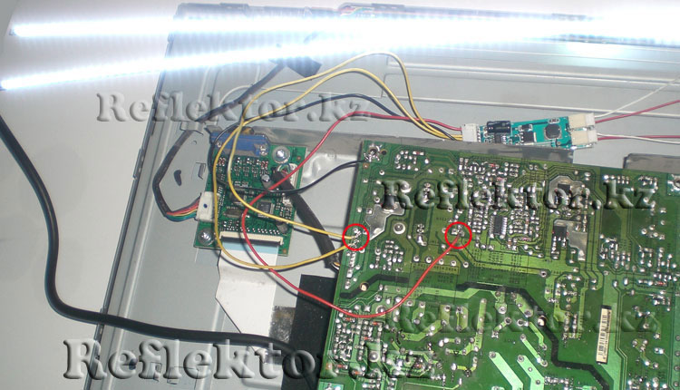 Подключение драйвера к монитору BENQ